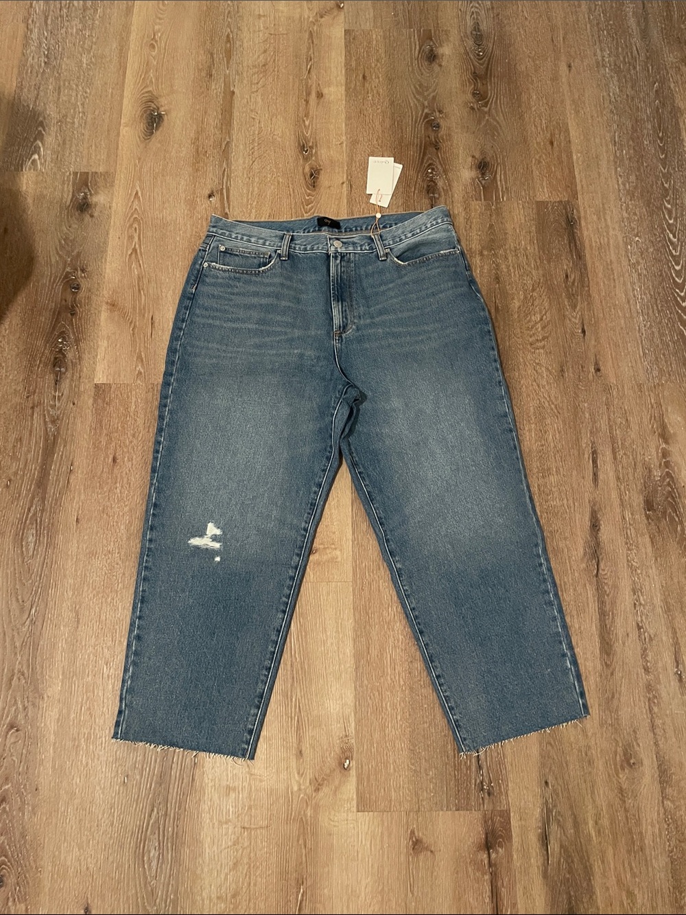 Quince Women's Blue Cropped Ankle Jeans